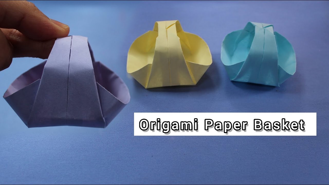 How to make a Paper Origami Basket | Paper Craft | Step by step tutorial