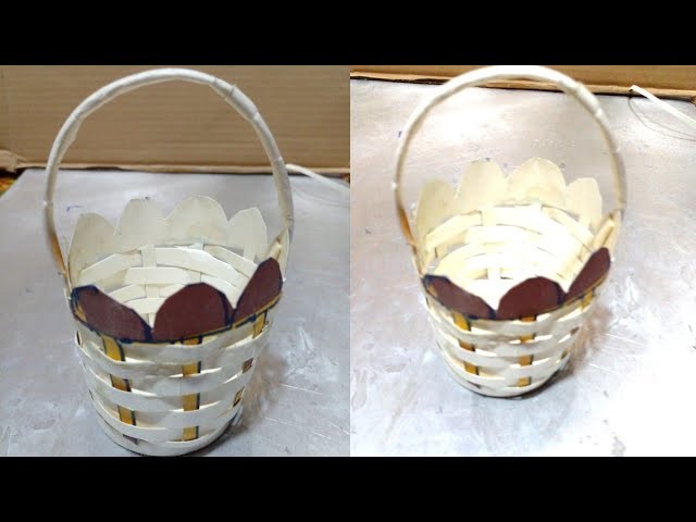 How to make Amazing Basket from paper cup.paper craft art hand made#