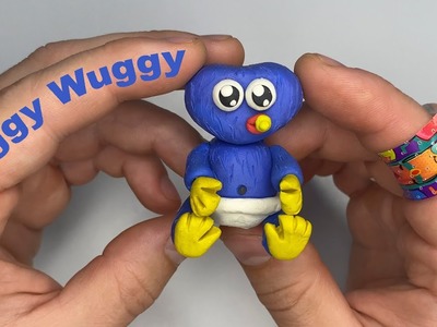 How To Make Huggy Wuggy with Clay. Huggy Wuggy Baby. Clay Tutorial [Project: Playtime]. with Clay