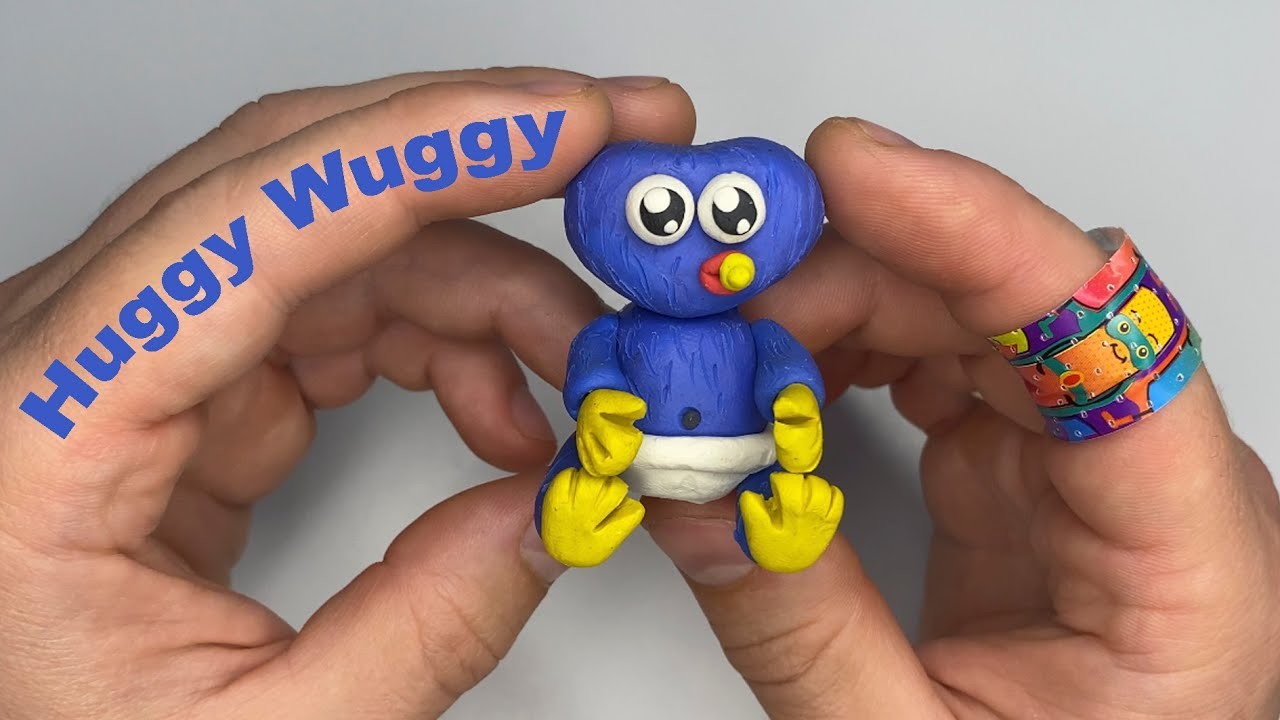 How To Make Huggy Wuggy with Clay. Huggy Wuggy Baby. Clay Tutorial [Project: Playtime]. with Clay