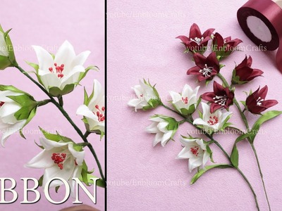 HOW TO MAKE SATIN RIBBON FLOWER | Bunga Dari Pita Satin | DIY