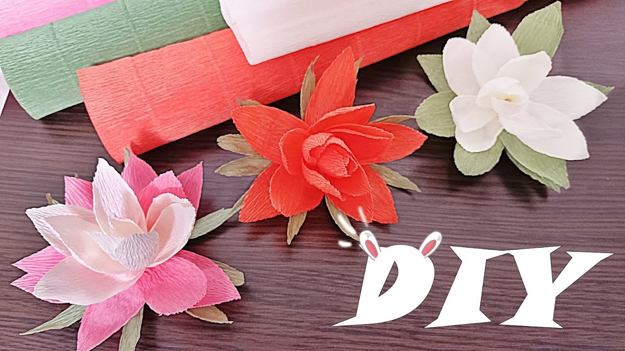 How to make Simple corrugated paper flowers. DIY paper flowers(3 options)