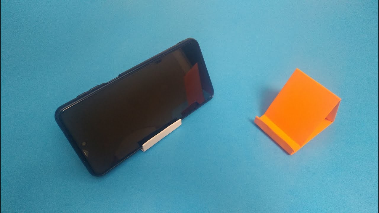 IPhone 14 Pro Max stand. How to make phone stand with paper. Origami Phone stand.