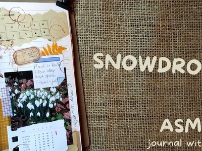 JOURNAL WITH ME  ????  Snowdrop Flowers   ????  ASMR | no talking | no music