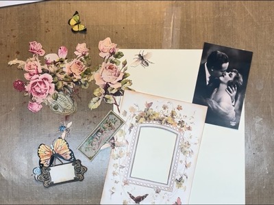 Let’s Make It Monday - More of Turning a Digital 1920s Floral Photo Mat into a Topper