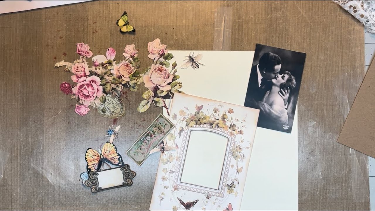Let’s Make It Monday - More of Turning a Digital 1920s Floral Photo Mat into a Topper