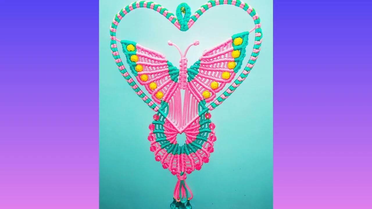 Macrame wall hanging butterfly (fancy design)