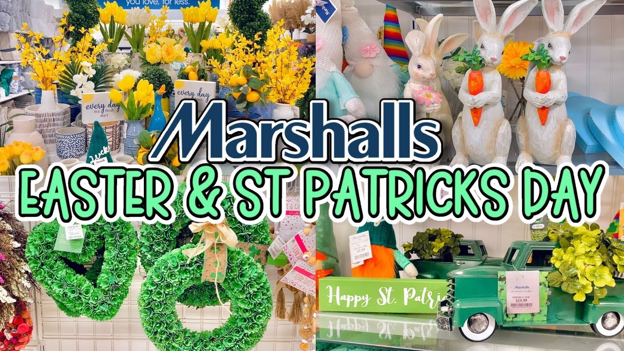 MARSHALLS EASTER AND ST PATRICKS DAY DECOR FINDS 2023 | Shop With Me Walkthrough