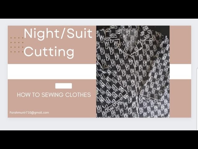 Night.Suit Cutting With All Size Measurement Full Tutorial Step By Step | Cutting Seekhne ka tarike