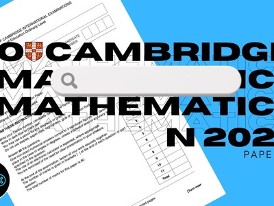 O Level Math D November 2022 Paper 12 4024.12