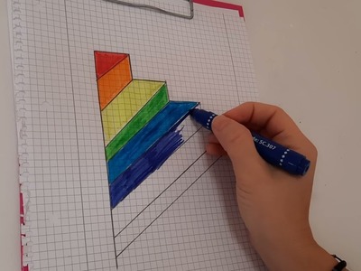 Oddly Satisfying Coloring . Rainbow Stairs
