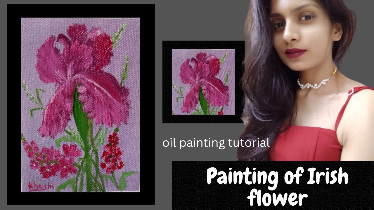 Oil Painting Basics Tutorial For Beginners. Flower Painting