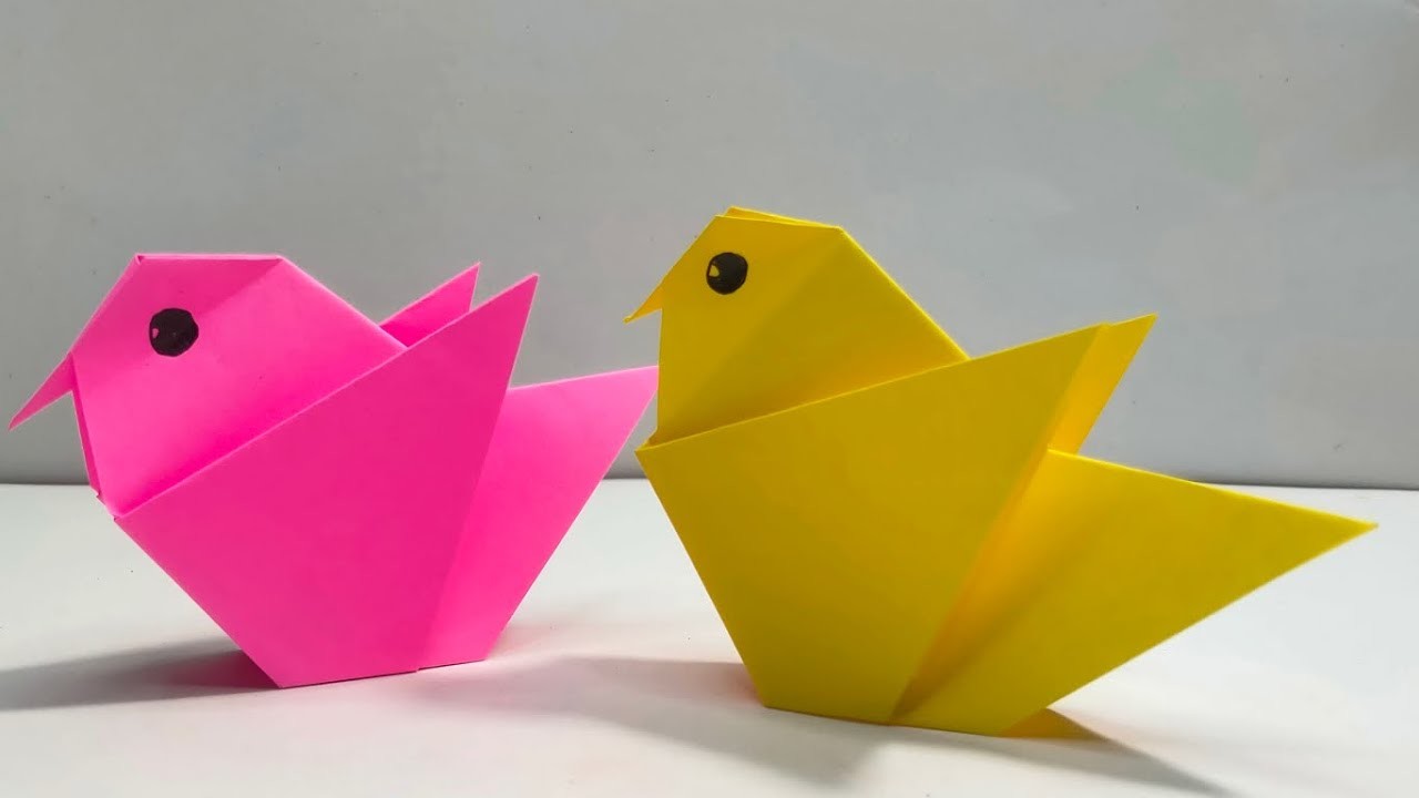 Origami bird - how to make origami bird