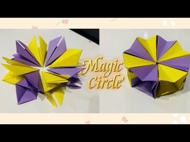 Origami Magic  Circle ???? Paper Craft Ideas| Art & Craft Ideas |Easy Art for Beginners|Origami Crafts