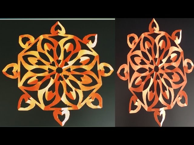 Paper crafts. heart paper cutting craft . #art #rangolis #crafts #designs #diy #asharcd.