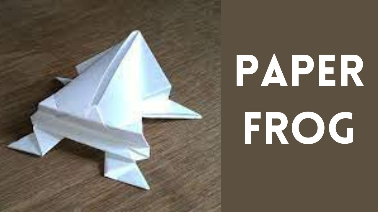 Paper Frog | How To Make Paper Frog | Frog Paper Craft | Paper Frog Making | DIY Crafts | #diy
