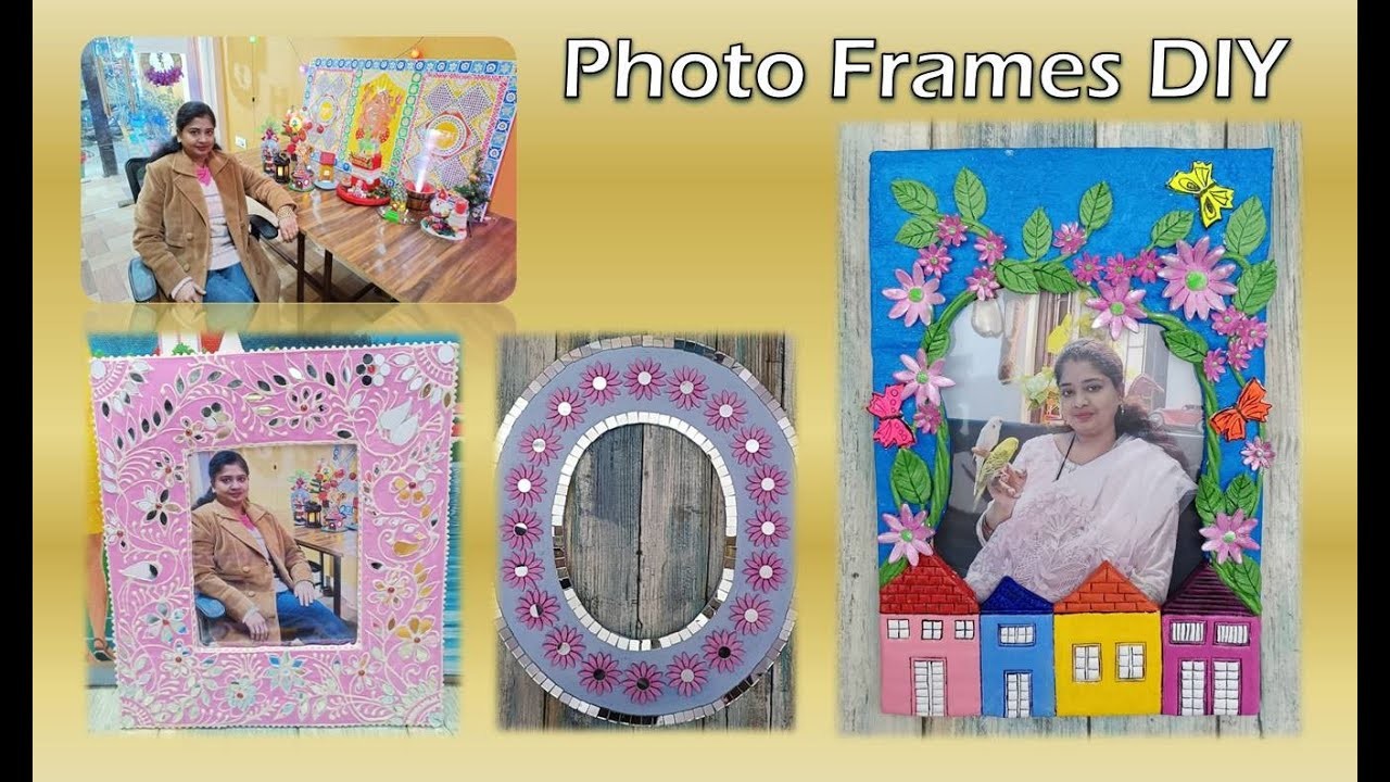 Photo Frames - DIY | How to decorate photo frame | Photo Frame Kaise Banaye