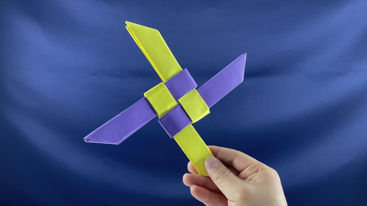 Simple Paper Ninja Star Shuriken - Easy Paper Craft