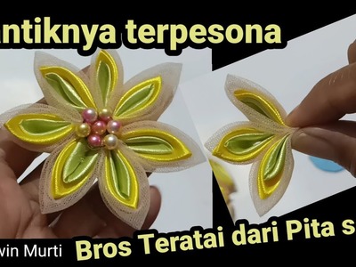 Stunning, this Lotus Brooch is so beautiful #wiwinmurti #how #tutorial #brooch