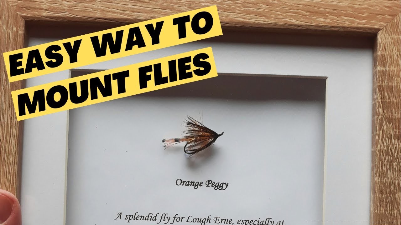 VERY EASY Way to Mount & Frame Trout & Salmon Flies