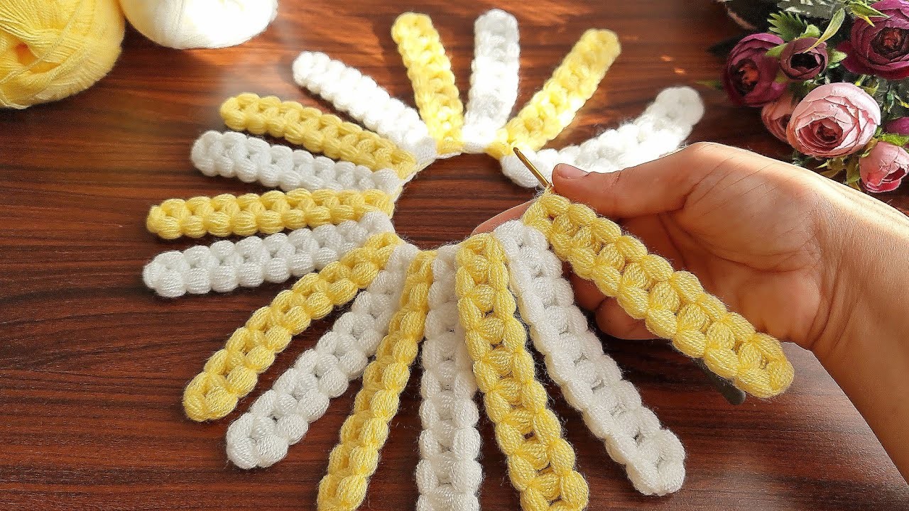 Wow!!! How to make eye-catching crochet placemat, coaster, bath fiber, placemat.