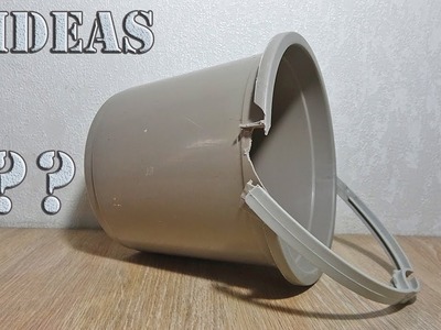 3 IDEAS WITH OLD PLASTIC BUCKETS, what to do with a plastic bucket, reuse garbage