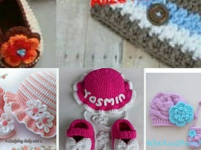 Babies hand made hat and caps with shos looking beautiful and cute @#????