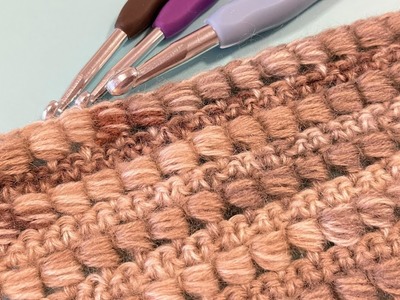 Bead Stitch. How to crochet the Bead Stitch. 500 Crochet Stitches