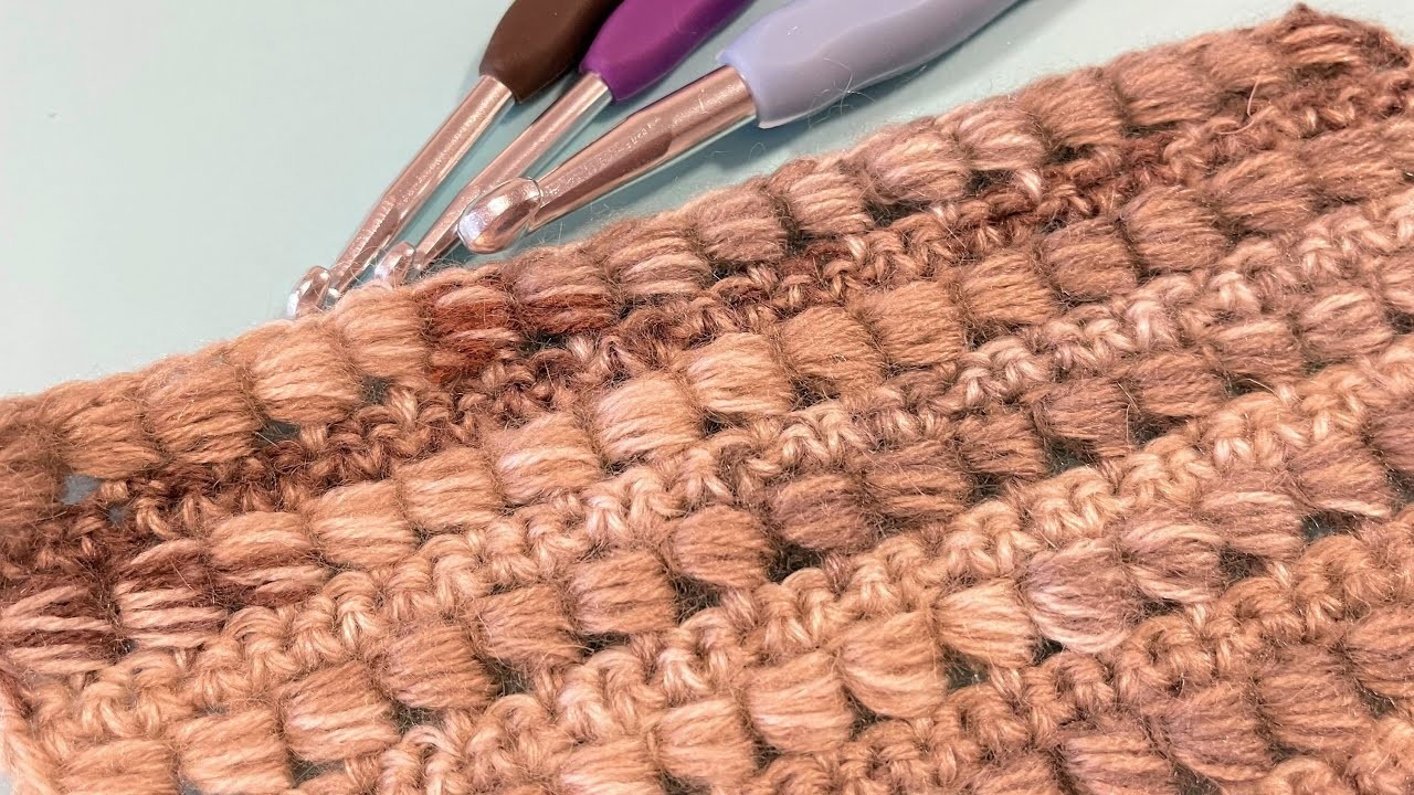 Bead Stitch. How to crochet the Bead Stitch. 500 Crochet Stitches