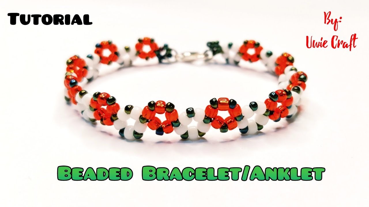 Beading Tutorial: How to Make Seed Beads Bracelet.Anklet||Very Simple & Easy Pattern||DIY