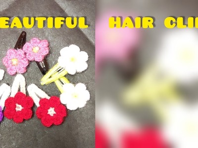 Beautiful hair clips || easy peatrtan|| crochet flowers|| beautiful flower clips