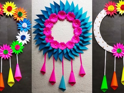 Beautiful paper flower wall hanging|wall hanging craft making|wallmate|craft|@Rudipapercraftlover