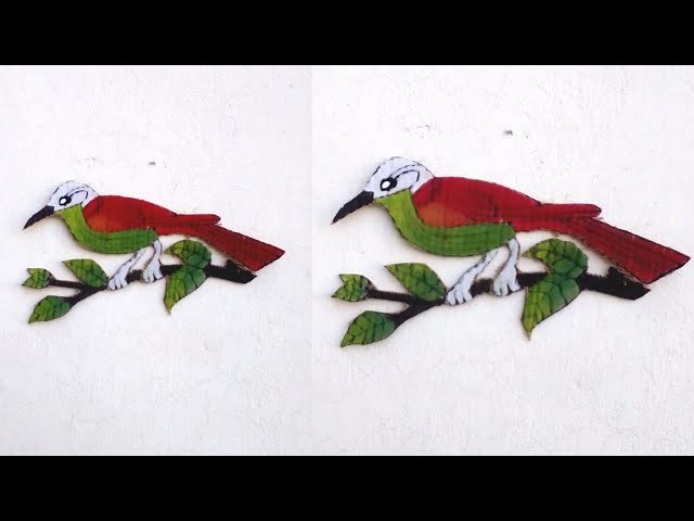 Bird Making on Cardboard | Cardboard Bird | Bird Crafts |