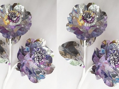 Bunga hias dari plastik bekas detergent | Decorative flowers from used detergent plastic wrap