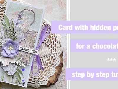 Card with hidden chocolate ???? @CraftOClock #cardmaking #chocolatebox