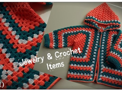 Crochet Granny Square Hoodie(part 1)