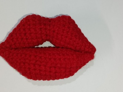 Crochet Lips.Amigurumi Lips.Crochet for Beginners.Amigurumi Crochet.Free Pattern #viralvideo #diy
