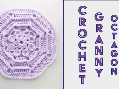 Crochet octagon granny square | Crochet diagram patterns