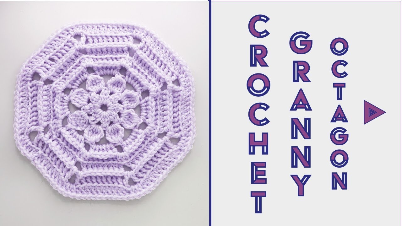 Crochet octagon granny square | Crochet diagram patterns