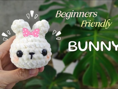Crochet plushie bunny???????????? beginnersfriendly#handmade#diy#amigurumi#crochet#bunny#rabbit