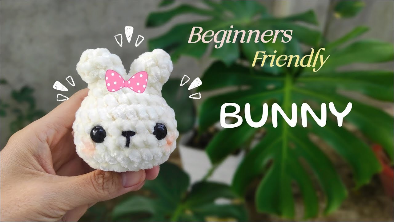 Crochet plushie bunny???????????? beginnersfriendly#handmade#diy#amigurumi#crochet#bunny#rabbit