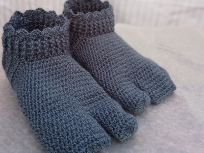 Crochet Thumb Socks # Woolen Socks # crosia se socks banane k aasan tarika