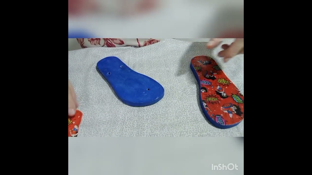 DIY- Decoupage no chinelo infantil fácil de fazer