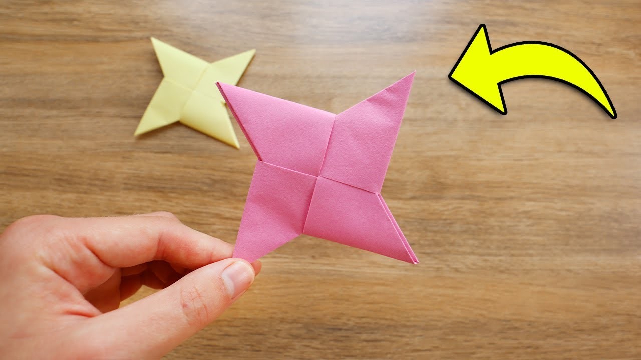 DIY How to make an origami Ninja star (Shuriken)