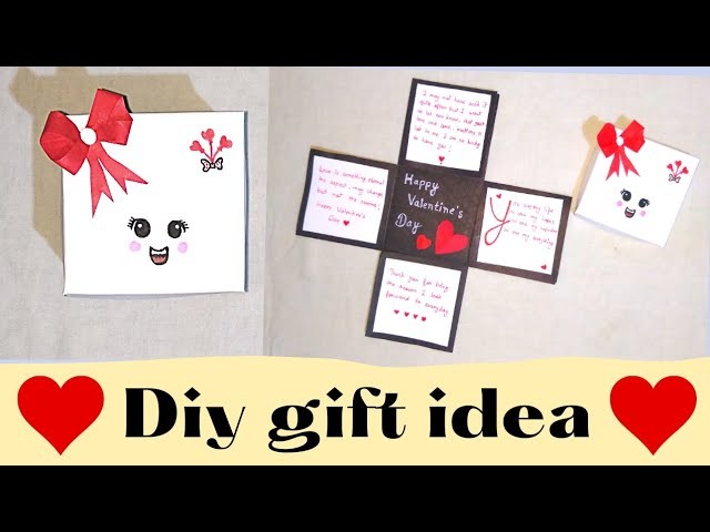 Easy and Beautiful Card for Valentine's Day| Diy Gift Idea| Easy Handmade Card for Valentine's Day