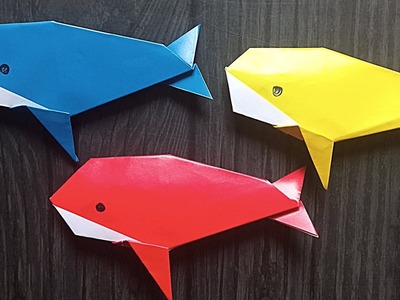 Easy Origami Whale - Paper Whale Making - Origami For Kids