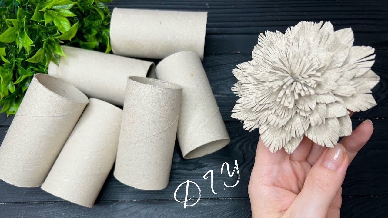 Easy Recycling Craft Idea Paper Decoration DIY Paper Rolls