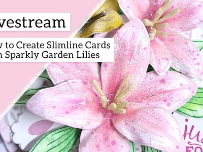 Garden Lily Slimline Gift card Holder