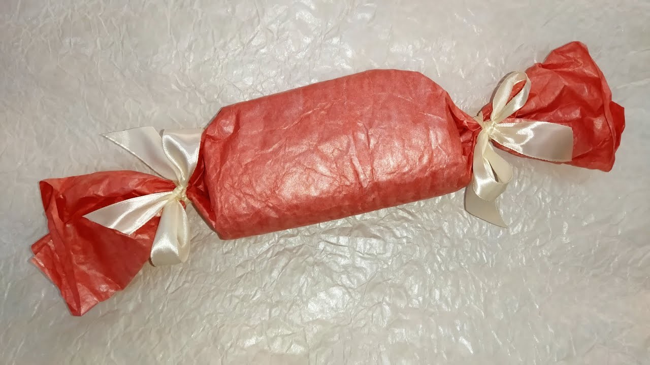 Gift wrapping in the form of a CANDY. SIMPLE and FAST.
