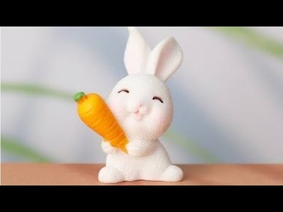 #handmade rabbit ????with carrot???? easy handmade craft with clay making for kids